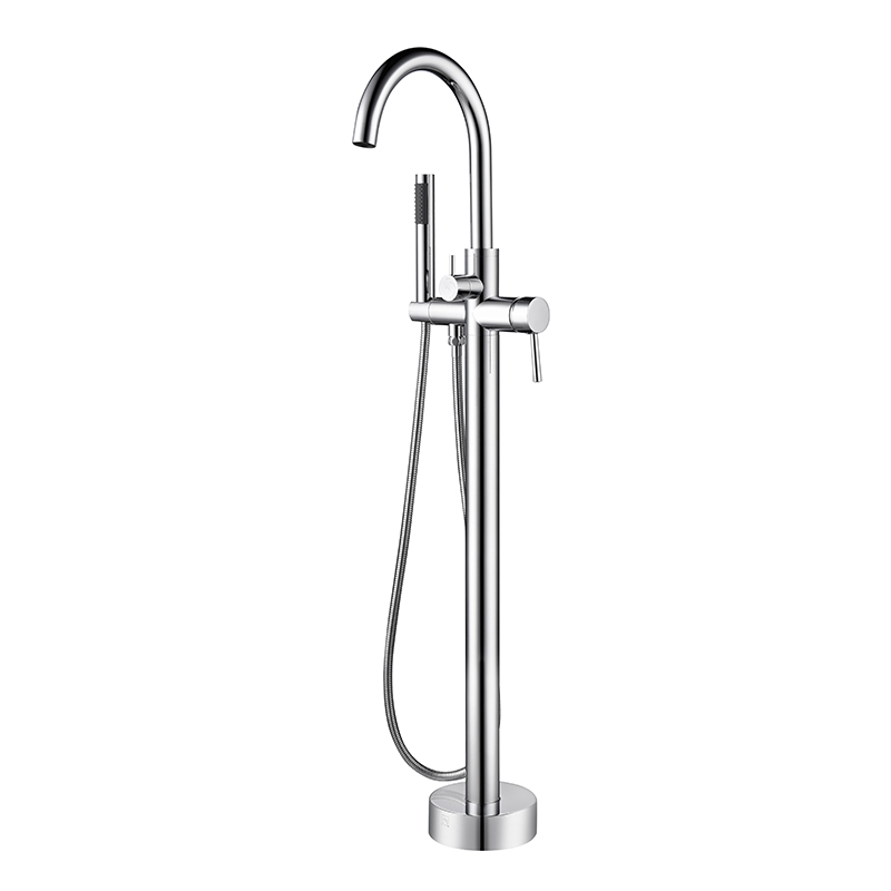 Best Hot Seller Black Color Floor Standing Shower Faucet Fot Bathtub