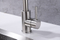 Folding Kitchen Faucet Stretchable Swing Arm Brushed Single Hole Single Handle Deck Mounted Cold & Hot Kitchen Sink Faucet