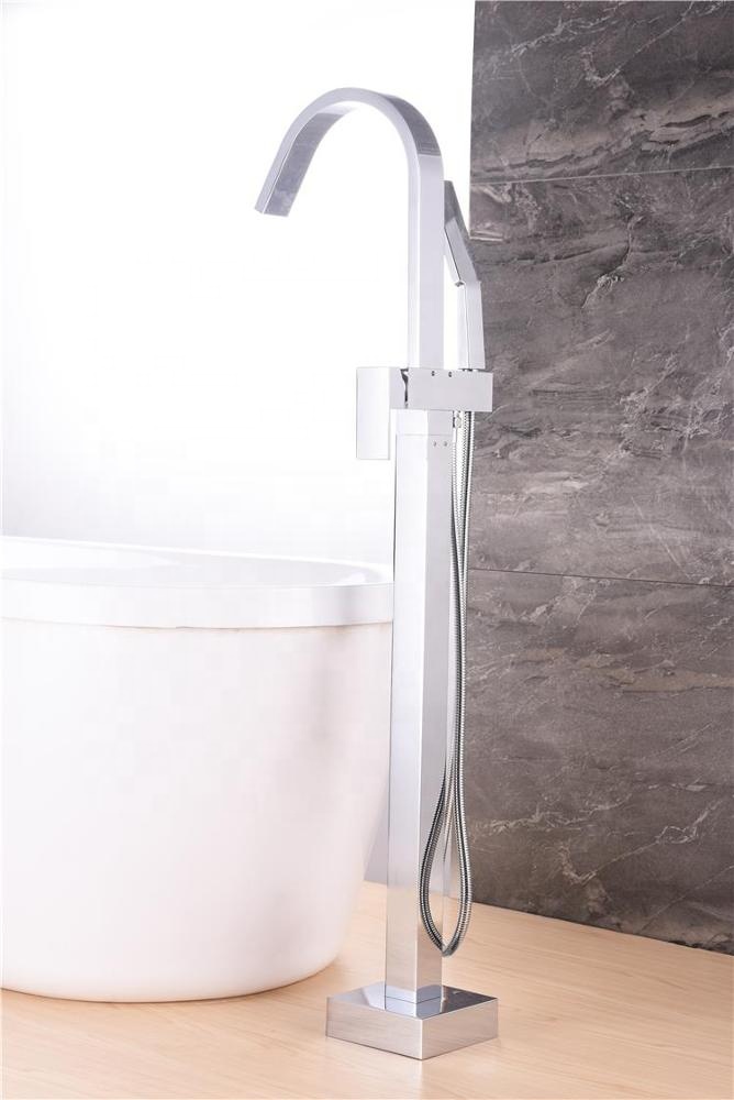 Latest Bath Tubs Taps Floor Mounted Tapware Bathtub Faucet Covers Free Standding Standing Lavatory Tap Tube Safe Shower