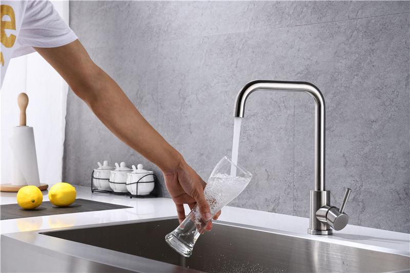 Sus304 Kitchen Water Modern Stainless Steel Faucet,Kitchen Water Mixer Taps For Kitchen,Sink Tap