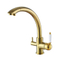 Antique Dual Handle Brass Kitchen Tap Faucet