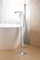 Stainless Steel Floor Standing Bathtub Faucet Bathroom Faucet