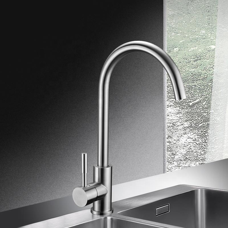 Modern Style Single Hole Bathroom Sinks Faucets Deck Mounted Handle Kitchen Sink Faucet Commercial Mixer Water Tap Best Selling