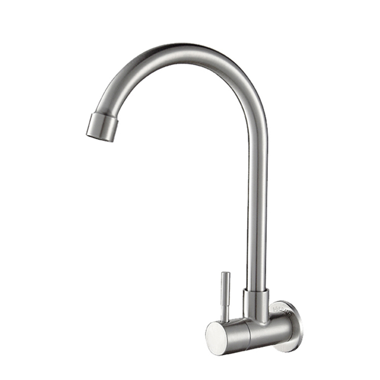 Sanitary Ware 304 SUS Hot and Cold Water Tap Wall Mounted Kitchen Mixer Tap