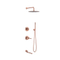 Shower Set Black Golden Bath Fucets Heads Gold Column Rose Faucet For Outdoor Color Pa El Plated Mixer Taps With Brass Head