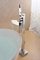 Freestanding Tub Filler Waterfall Bathtub Faucet Floor Mount Brass Bathroom Faucets with Hand Shower room