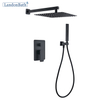 Modern Design Styles Thermostatic Shower Mixer Matte Black Concealed Shower Set