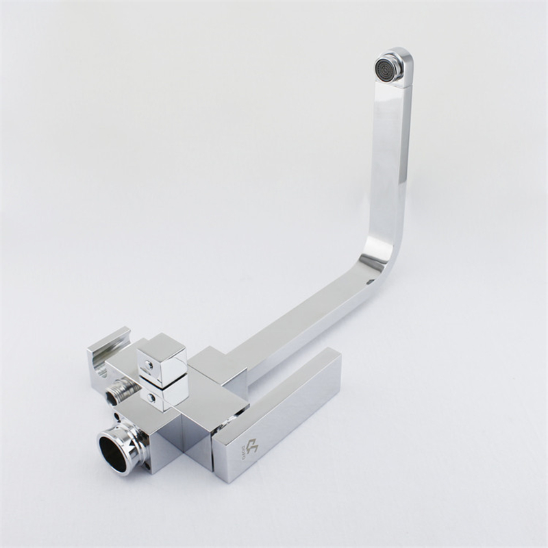 Brass High Quality Single Hole Floor-Mount Bathtub Faucet