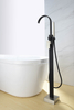 Brass Chrome Matte Black Single Hole Freestanding Bathtub Faucet
