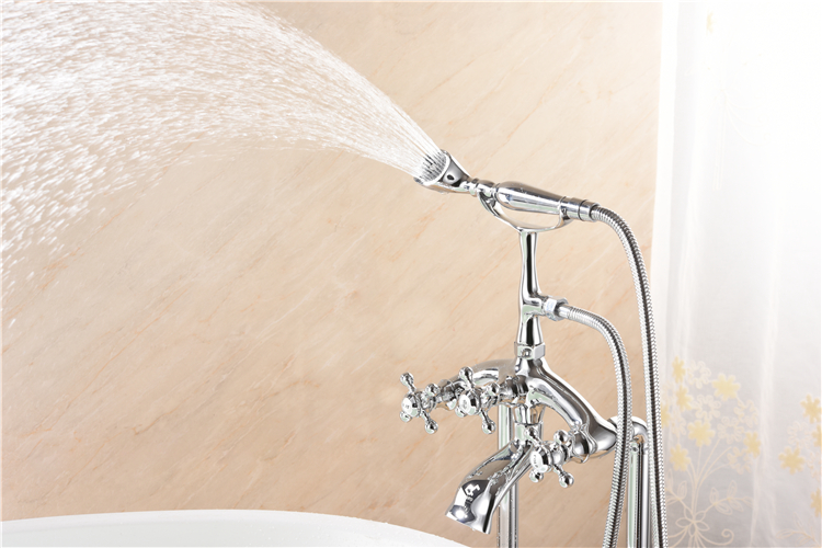 Zinc Alloy Deck-Mount Roman Bathtub Faucet Bathroom Shower Factory Price Mixer