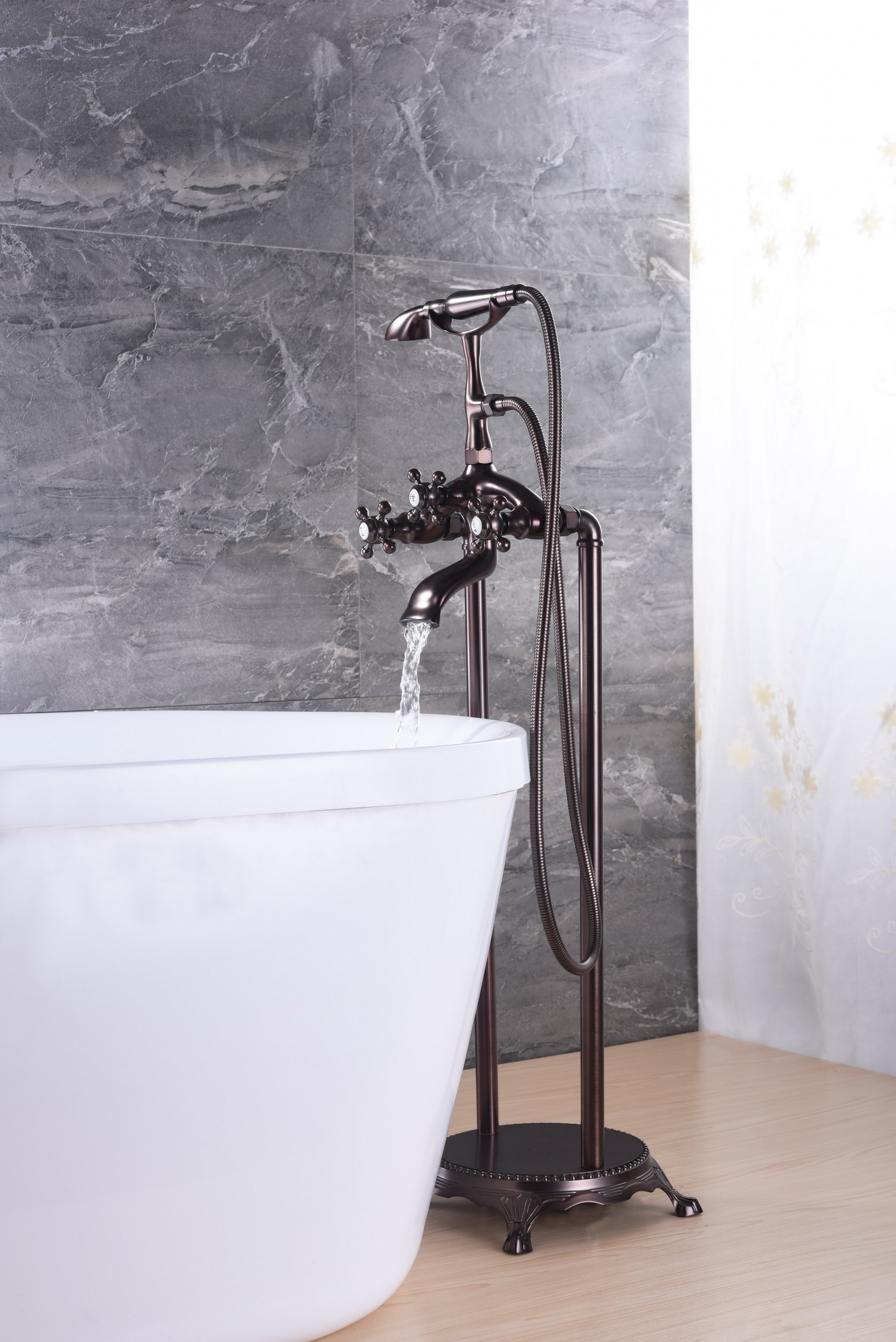 Deck-Mount Bathtub Faucet Shower Mixer Kaiping Manufacturer
