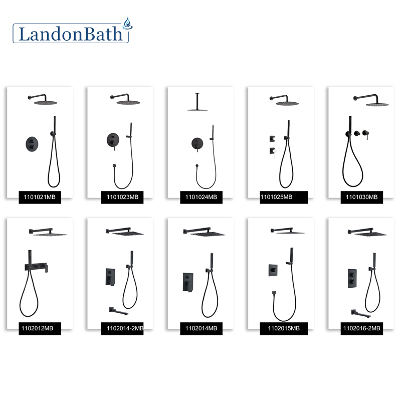 Rainfall shower set