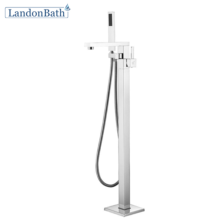 Floor-Mount Bathtub Faucet
