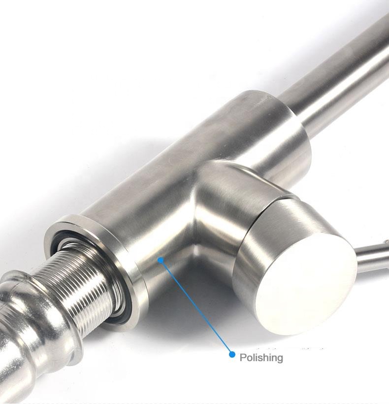 304 Stainless Steel Kitchen & Bathroom Mixer Taps Single Handle Sink Faucet Level Faucets Deck Mounted New Style Fashion Tap