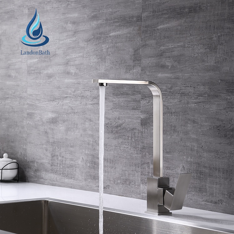 Stainless steel kitchen sink water faucet