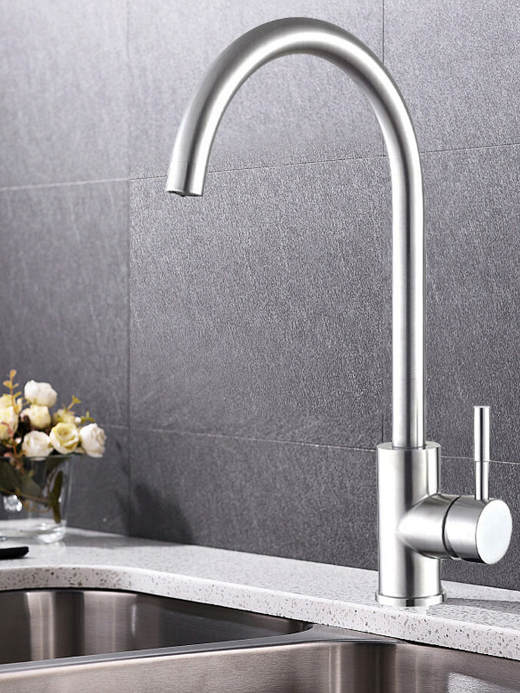 Professional Griferia Para Fregadero Single Handle Water Mixer Tap Kitchen Faucet For Sink 304 Stainless Steel Robinet De Puisag