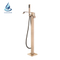 Amazon Bestseller New Freestanding Brass Bathtub Faucet Free Standing Bath Tub Filler Brushed Gold Taps Watermark