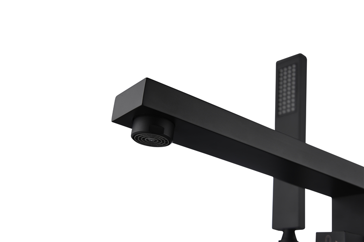 Good Quality Gold Distributor Sanitary Ware Brass Black Freestanding Bathtub Faucet