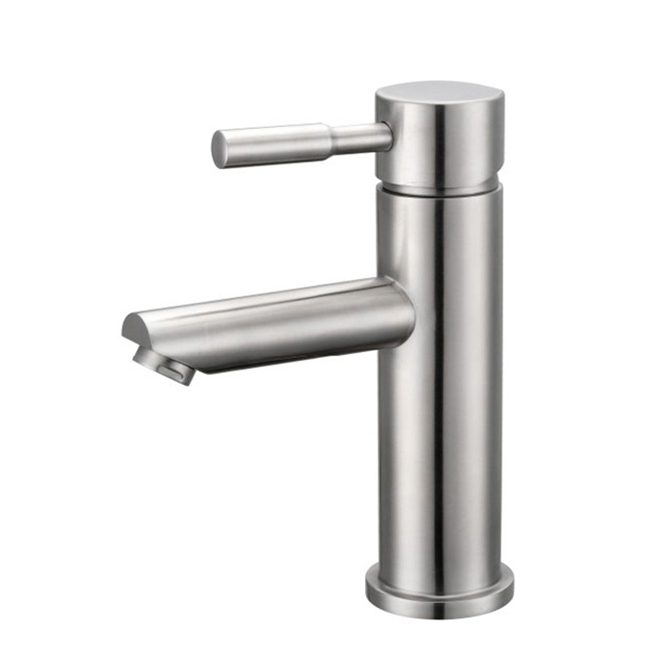 Bathroom Faucet Single Hole Stainless Steel Basin Faucet Hot Cold Water Mixer Tap