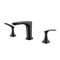 Factory Price Blackened 8" Widespread Bathroom Hand Washing Three Holes Brass Faucet For Basin
