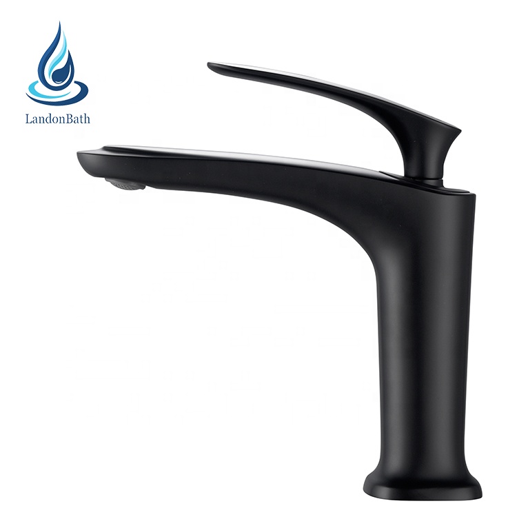 Wholesale basin tap faucet modern single lever handle brass bathroom vanity basin mixer taps water faucets ceramic