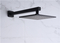 Luxury Black Bathroom Brass Two Way Bathroom Diverter Square Concealed Rain Shower Watermark Concealed Shower Head