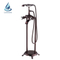 Black Mounted 3 Handle Bathtub Faucet Outdoor Faucets Freestanding Sus316 Tub And Shower Three Deckmount Telephone