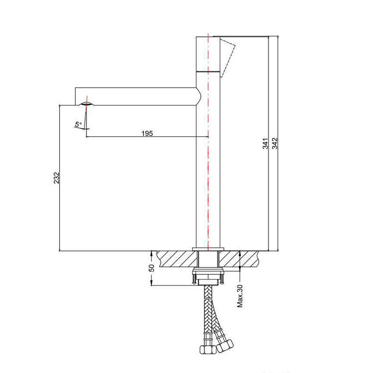 Basin Mixer Tap Modern Faucets for Bathroom China Kaiping Lead Free Deck Mounted Basin Faucet for Conter Top Sink
