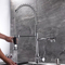 Factory Wholesale Price High Quality Chrome Brass Spring Kitchen Sink Faucet With Pull Down Sprayer Hot Cold Mixer Tap