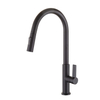 Sink Mixer Pull Out Sprayer High Arc Kitchen Faucet Matte Black