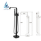 Freestanding Bathtub Faucet Black Floor Stand Bathtub Shower Faucets With Handheld Sprayer