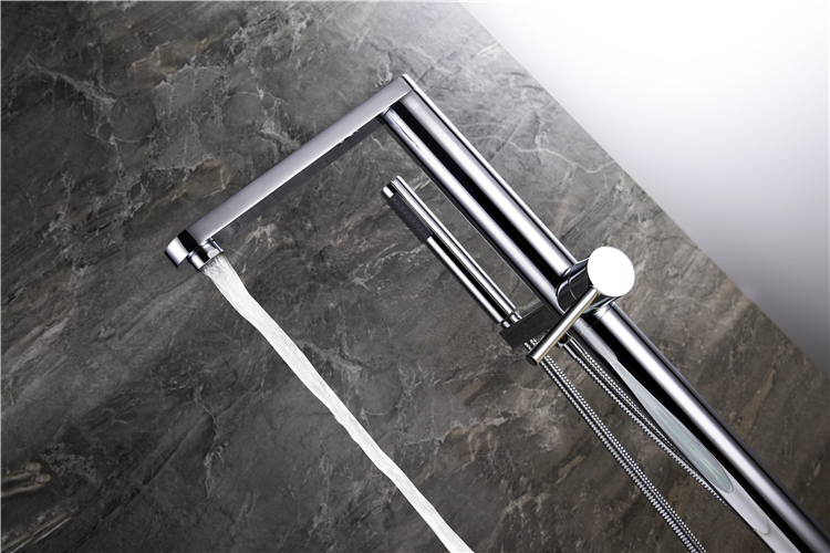 CUPC Floor Mounted Free Standing Freestand Freestanding Bath Tub Bathtub Mixer Tap Faucet Shower Set