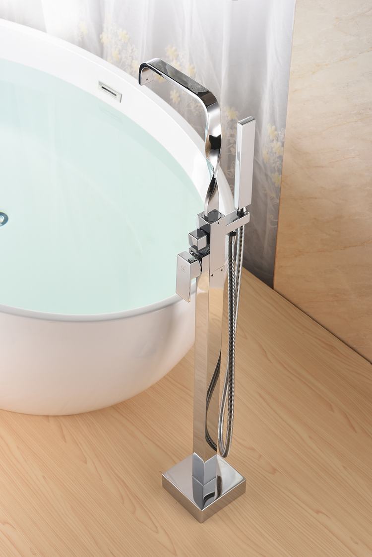 Factory Price Copper Free Standing Mixer Tap Faucet Hot for Bathtub