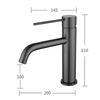 Matte Black Single Hole Basin Faucets Cheap Nice Quality 