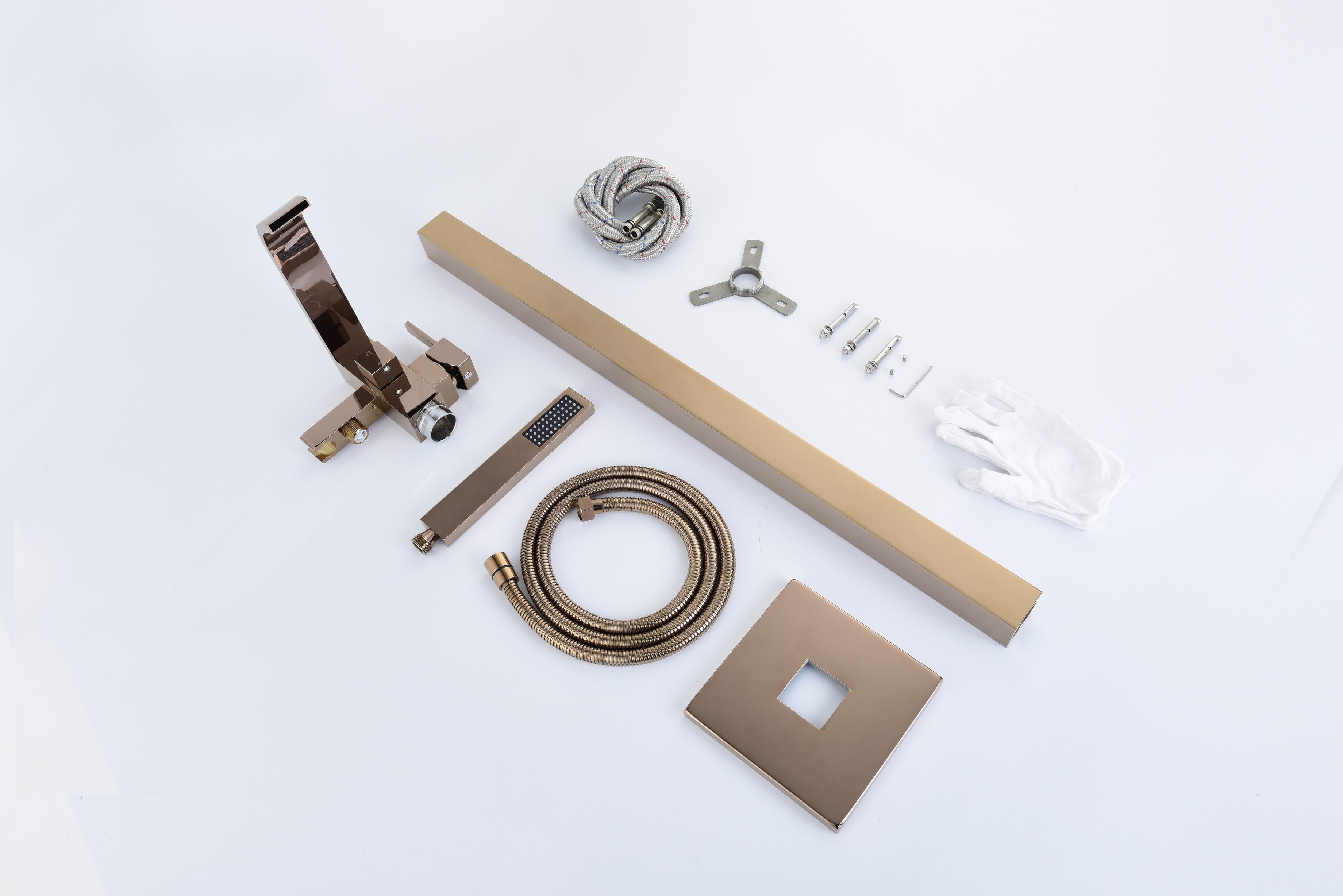 Hot Selling Brass Chrome Hot and Cold Water Exchange Freestanding Bathtub Faucet