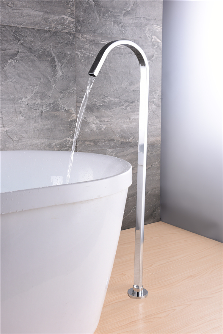 Hot Selling Single Hole Floor-Mount Bathtub Faucet