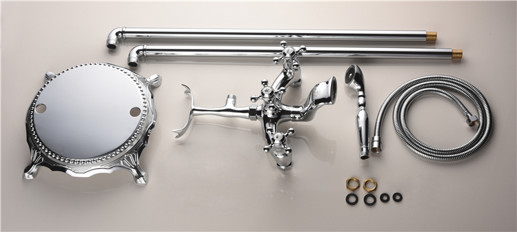 Zinc Alloy Deck-Mount Roman Bathtub Faucet Bathroom Shower Factory Price Mixer