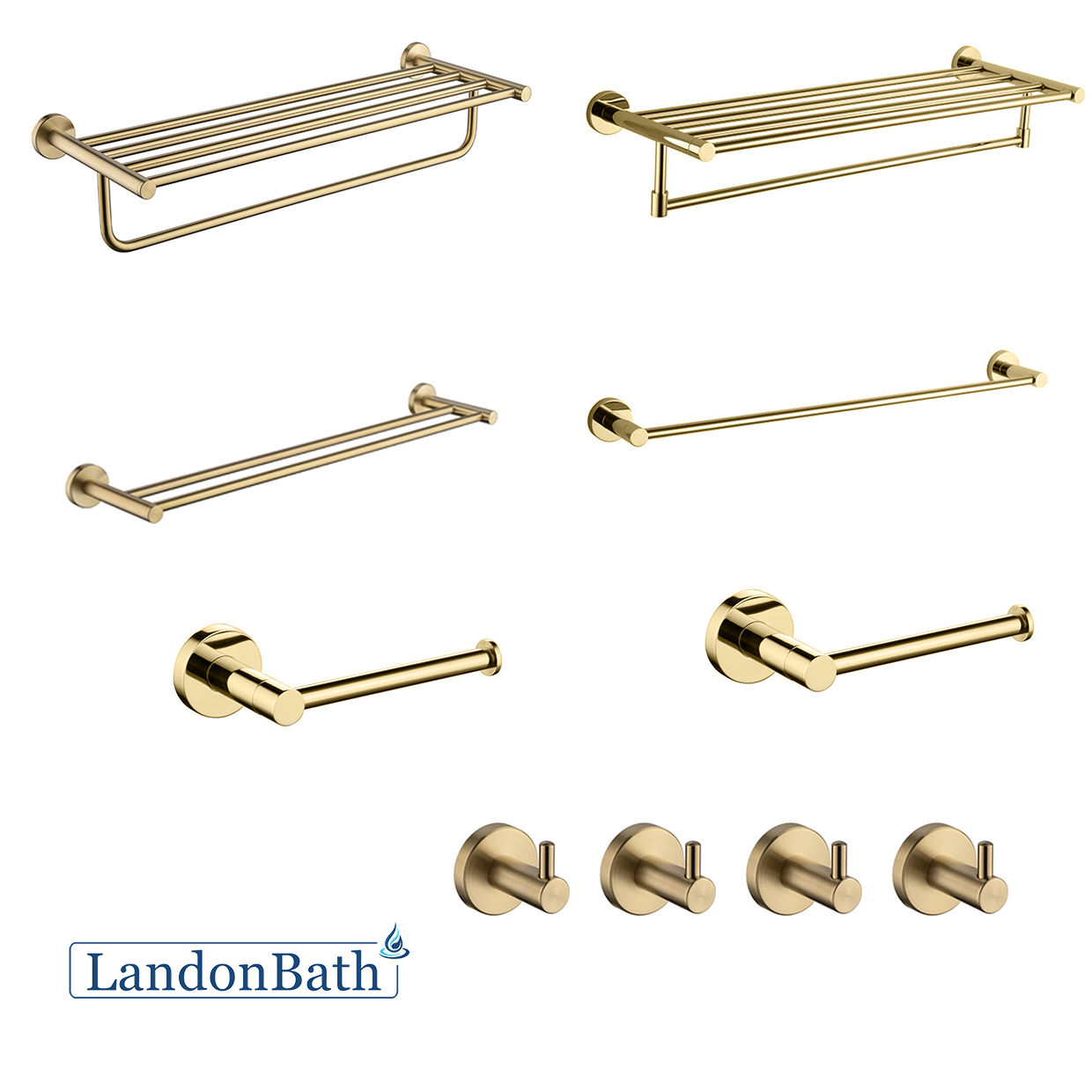 Bathroom Accessories Brushed Gold Manufacturer