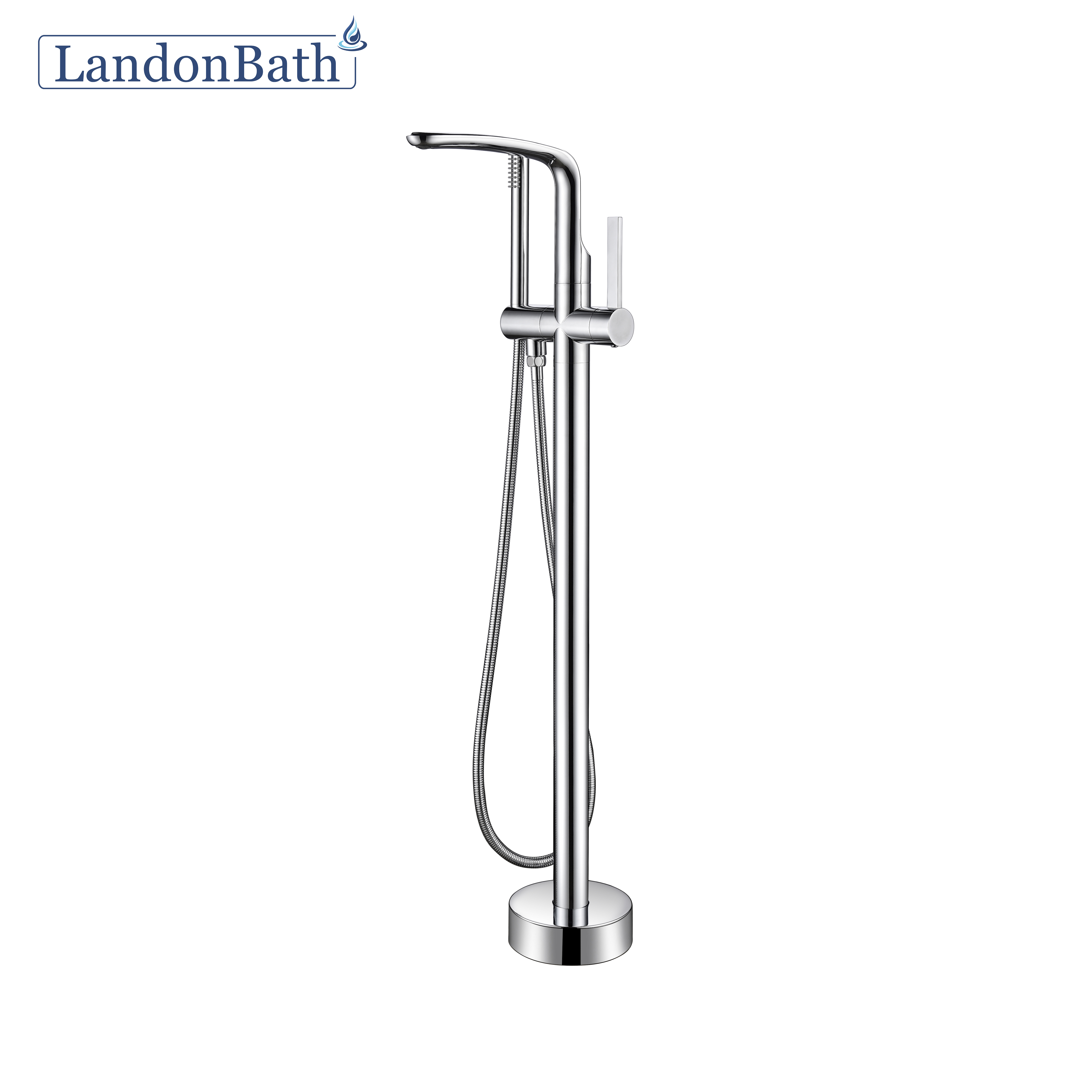 Hot and Cold Water Exchange Freestanding Faucet