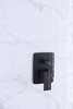 Matte Black Modern Hand Held Shower Matt Finish Brass Rainfall Wall Mounted Rain Fall Set External System Mount