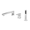 High Quality Bathroom Deck Mounted Brass 3 Pcs Shower Bath Tub Faucet Walk In Bathtub Faucets Set