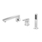 High Quality Bathroom Deck Mounted Brass 3 Pcs Shower Bath Tub Faucet Walk In Bathtub Faucets Set