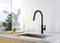 Black Color Brass Slim U Shape Spout Pull Out Kitchen Water Tap
