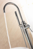 Stainless Steel Floor Standing Bathtub Faucet Bathroom Bath Tub Faucet