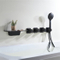 Wall Mounted Shower Mixers Water Fall Tap For Bathtub Faucets Conceal Hidden 5 Holes Bathroom Mixer Faucet Concealed Bath