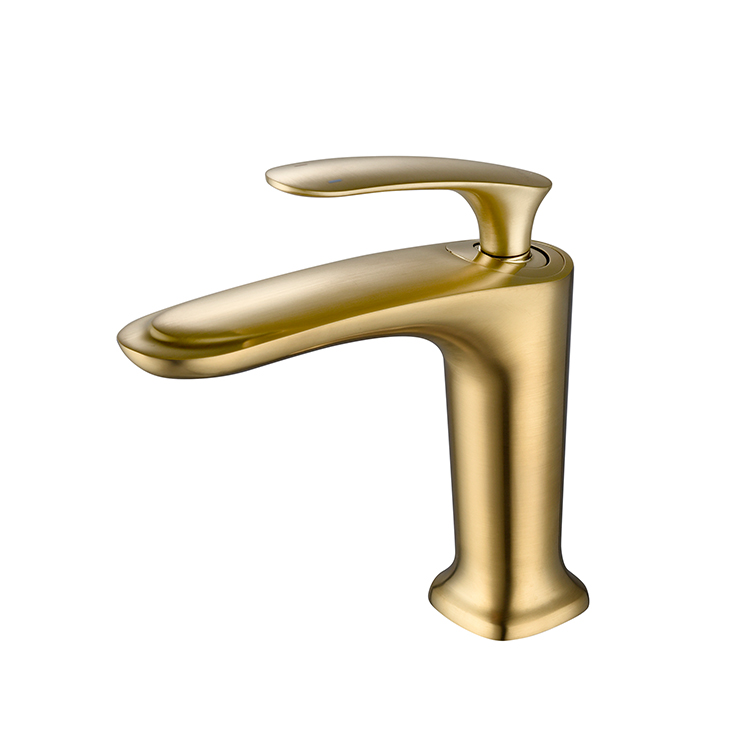 Taps Manufacturer Bathroom Gold Wash Basin Faucet Hot And Cold Water Tap Single Lever Basin Mixer
