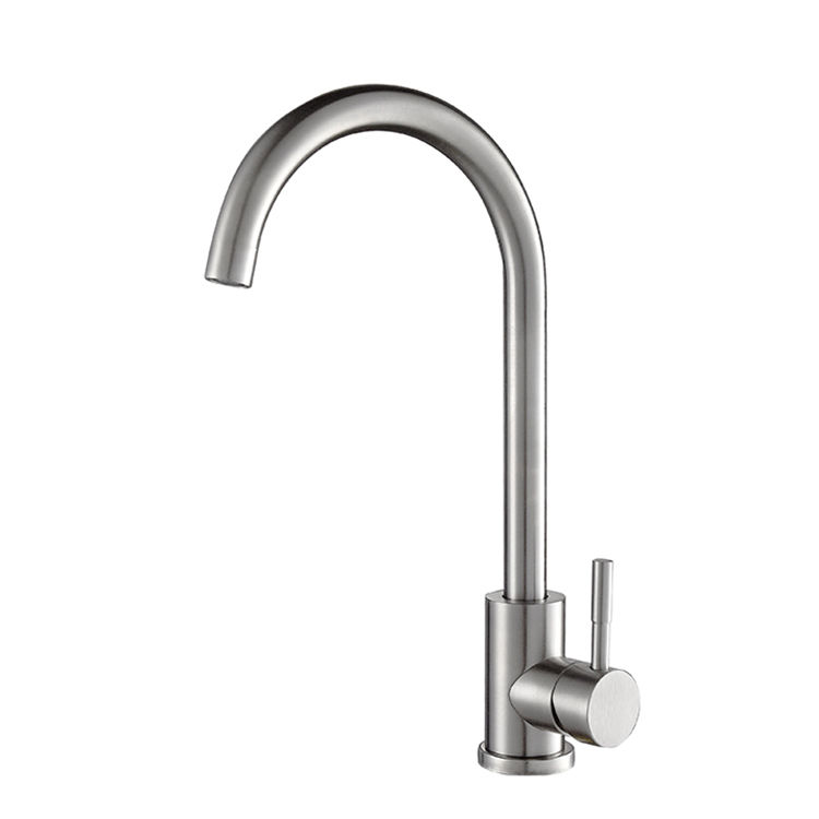 Square Stainless Steel Kitchen Cabinet Sink Faucet Mixer Tap