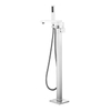 Hot Selling Bathroom Polished Chrome Floor Mount Freestanding Tub Filler Faucet