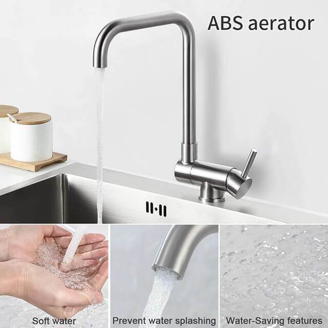 Movable Long Neck Kitchen Faucet Kitchen Wash Basin Sink Tap Foldable Water Tap