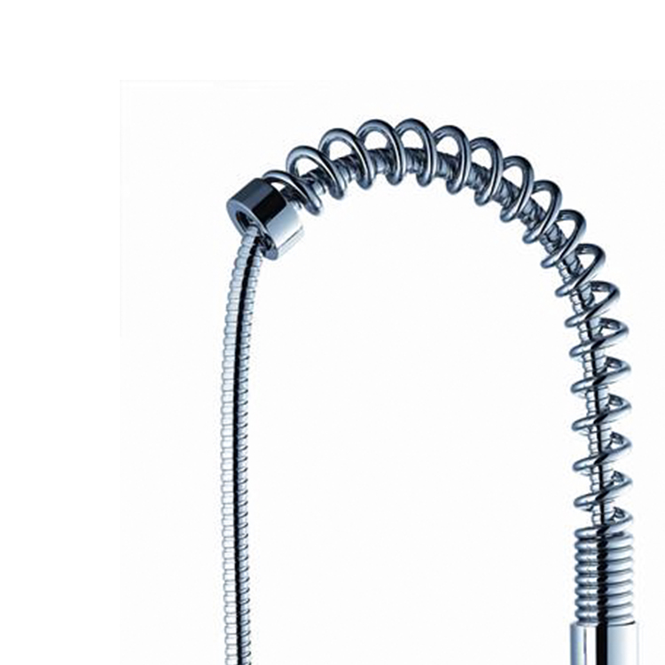 CUPC Spring Brass High Quality Stainless Steel Pull-down Spray Retractable Pull Down Kitchen Faucet